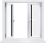 Aluminum 125 broken bridge casement window 