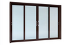 casement window with optional aluminum profile different glass